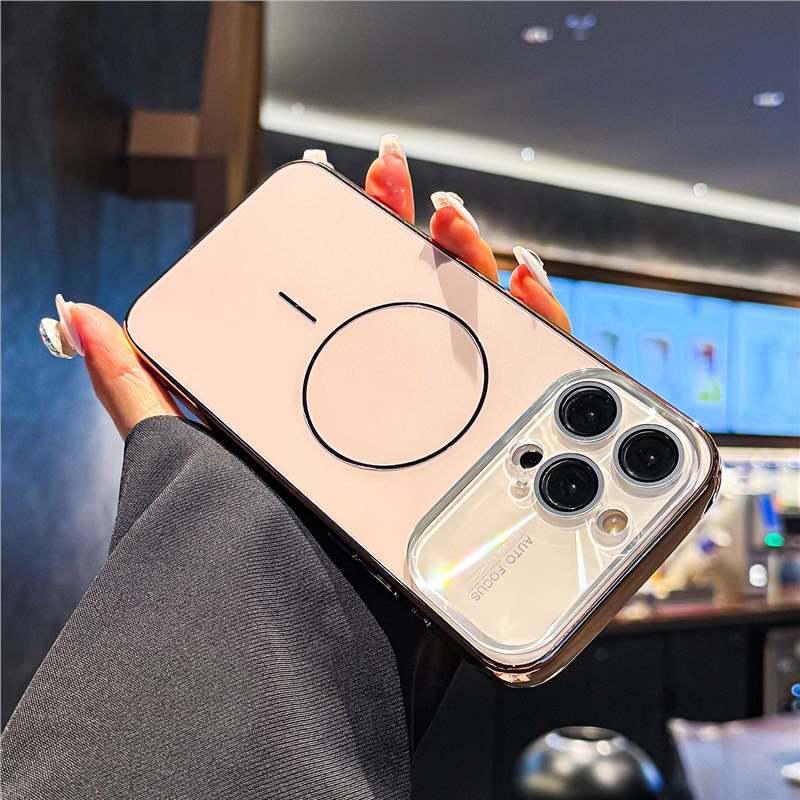 Apple 17 Pro Max Electroplated Magnetic Case with AG Frosted iPhone 16 Full Lens Film