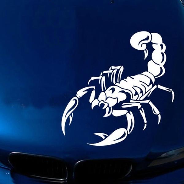 

Cute 3d Scorpion Car Stickers Car Styling Sticker For Cars Diy Decoration белый