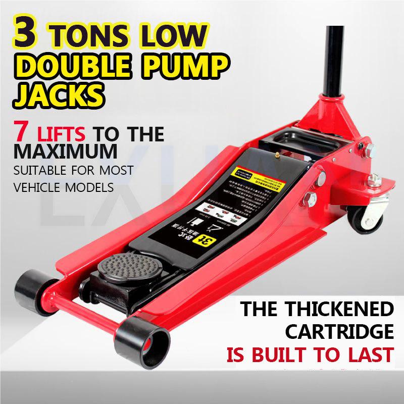 2T/2.5T/3T Horizontal Hydraulic Lifting Jack 4S Shop Lifter Auto Repair Shop Small Car Truck Tire Changing Tool Car Lifting Jack
