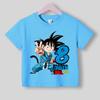 Dragons Ball Boy Number Cotton T Shirt Anime Kids Birthday Clothes Toddler Short Sleeve Tee Shirts Summer Cartoon Children Tops