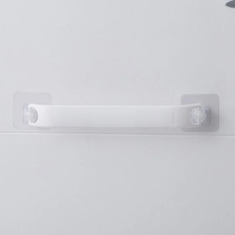 

Пластиковая настенная вешалка для полотенец в ванной, выдвижная самоклеящаяся вешалка, держатель для рулона бумаги, крючок для хранения в ванной комнате на кухне белый