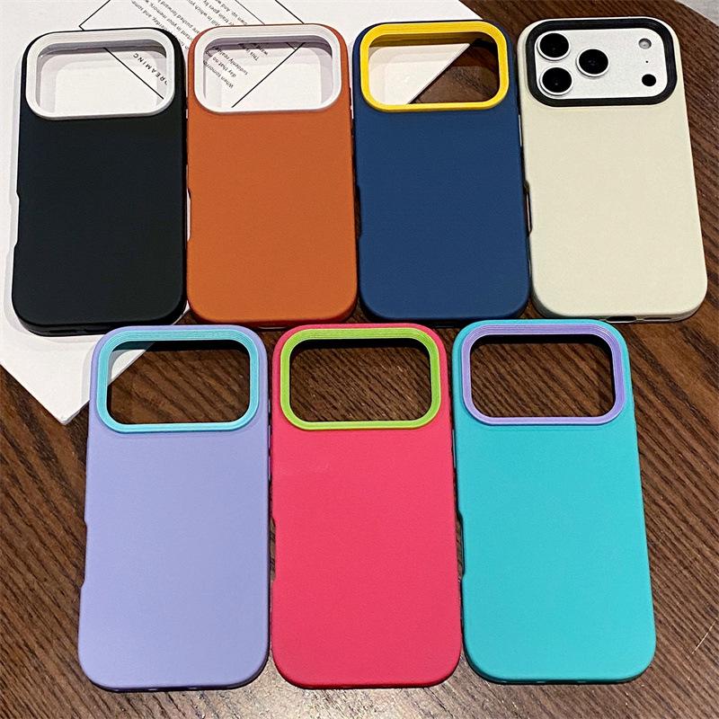 iPhone 17 Pro Three-in-One Liquid Spray Oil Phone Case, Compatible with Apple 16/15, Silicone 14, Cross-Border 1312