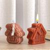 Poppy Q Cartoon House Candle & Aroma Stone Silicone Mold for DIY Decorations