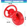 Metal 3D Steering Wheel Pattern Push Start Button Cover For Cars With 3 Color Option Universal Fit Easy Installation