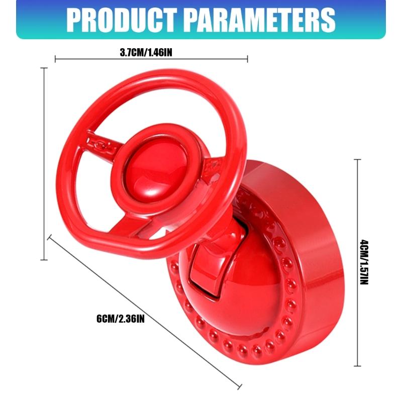 Metal 3D Steering Wheel Pattern Push Start Button Cover For Cars With 3 Color Option Universal Fit Easy Installation