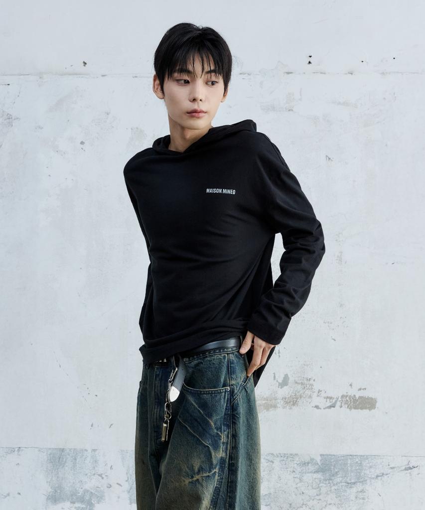 Maison Hooded Long Sleeve Black