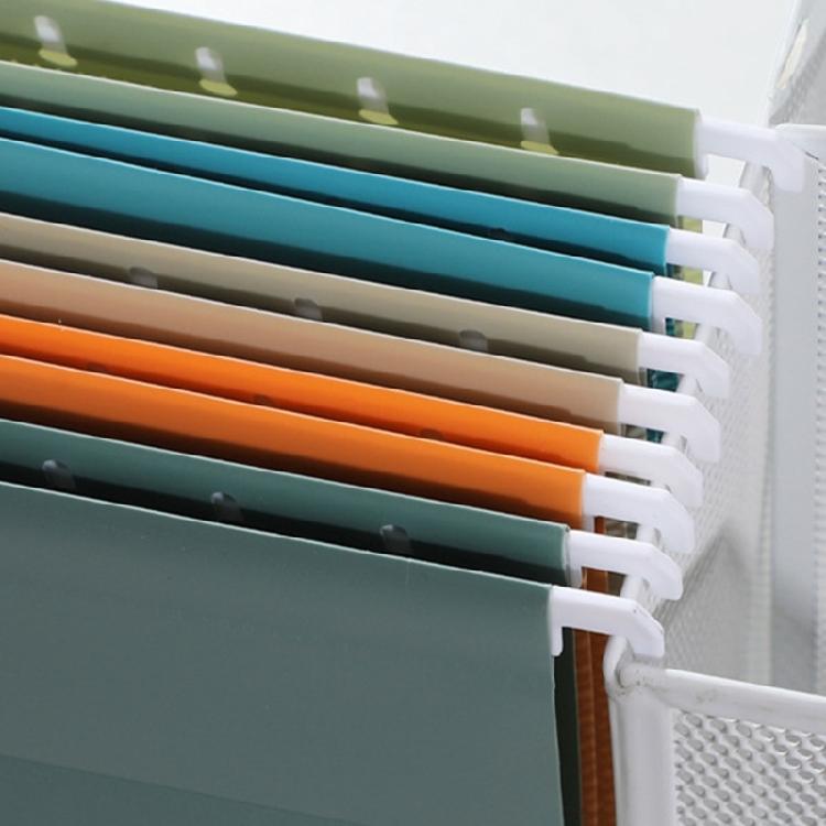 Adjustable Hanging File Folders Wall Mount File Holders with Sturdy Plastic Construction For Desk Cabinet Wall Mounting