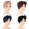 Summer Ladies Turban Head Wrap With Butterfly Bow And Sparkle Accents For Casual Wear