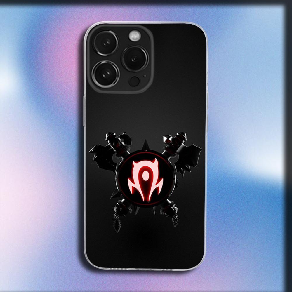 The World of W-Warcraft Game Phone Case For iPhone 16,15,14,13,12,11 Plus,Pro,Max,XR,XS,X,Plus,SE,Mini Transparent Soft Cover