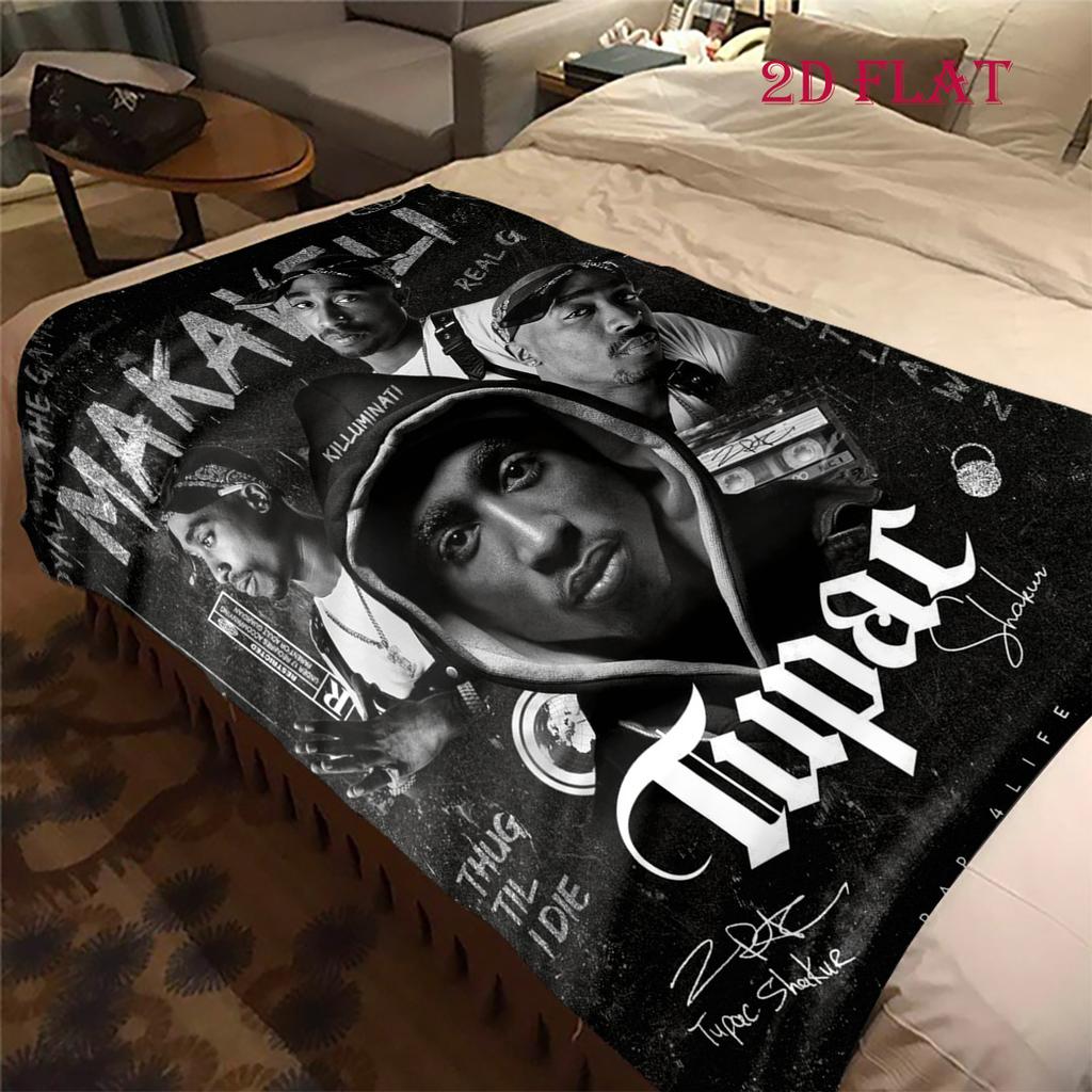 Urban Art Hip-Hop Legacy Blanket Suitable for All Seasons Camping Trip Office Rest Blanket Air Conditioning Blanket Nap Blanket