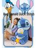 Stitch Holding Little Duck Plush Toy - Cute Children's Doll Pillow