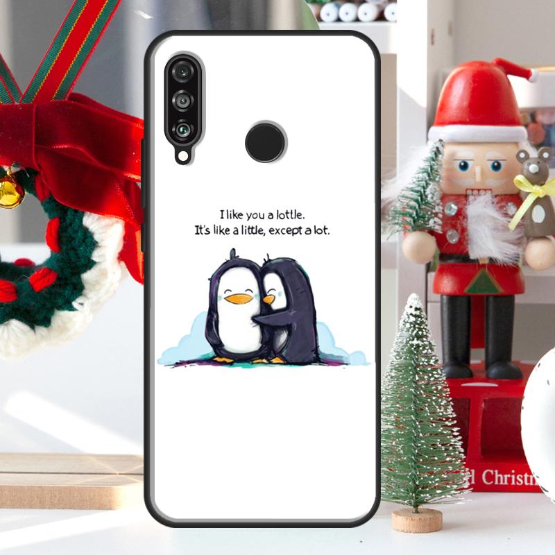 Cute Penguin Pattern For Huawei Nova Y73 Y60 Y70 Y90 Y72 Y61 Y91 7i 8i 11i 12i 12s 9 10 SE P20 P30 P40 Lite Case
