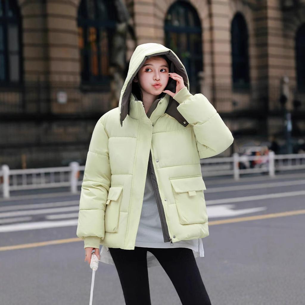New Winter Down Jacket, Short Korean Style Versatile Hooded Jacket for Women