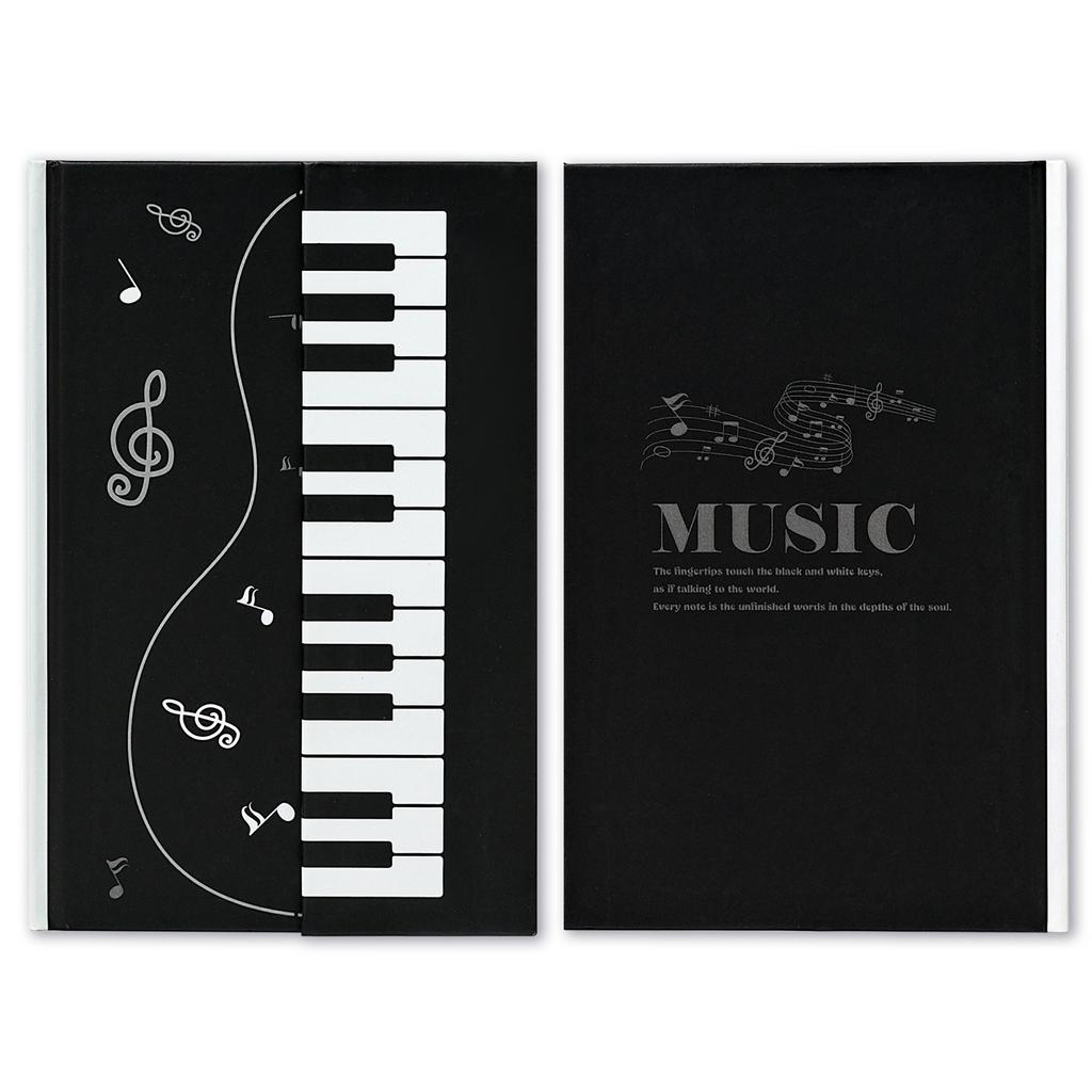 Creative Piano Key Cover Magnetic Notebook Book Conference Minutes Book