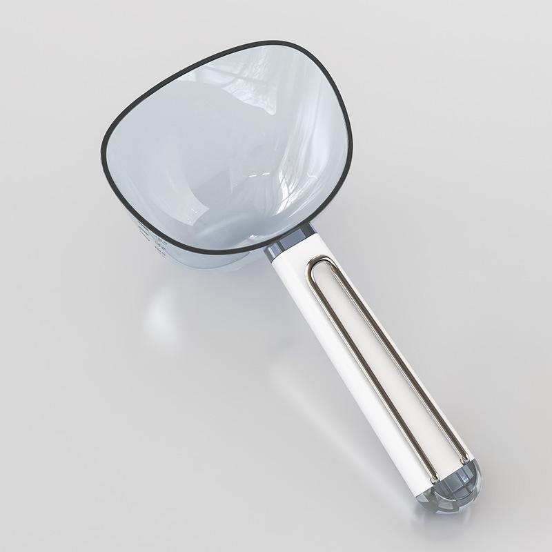 

Multifunctional Food-Grade Large Capacity Scoop & Measuring Cup with Sealing Clip белый