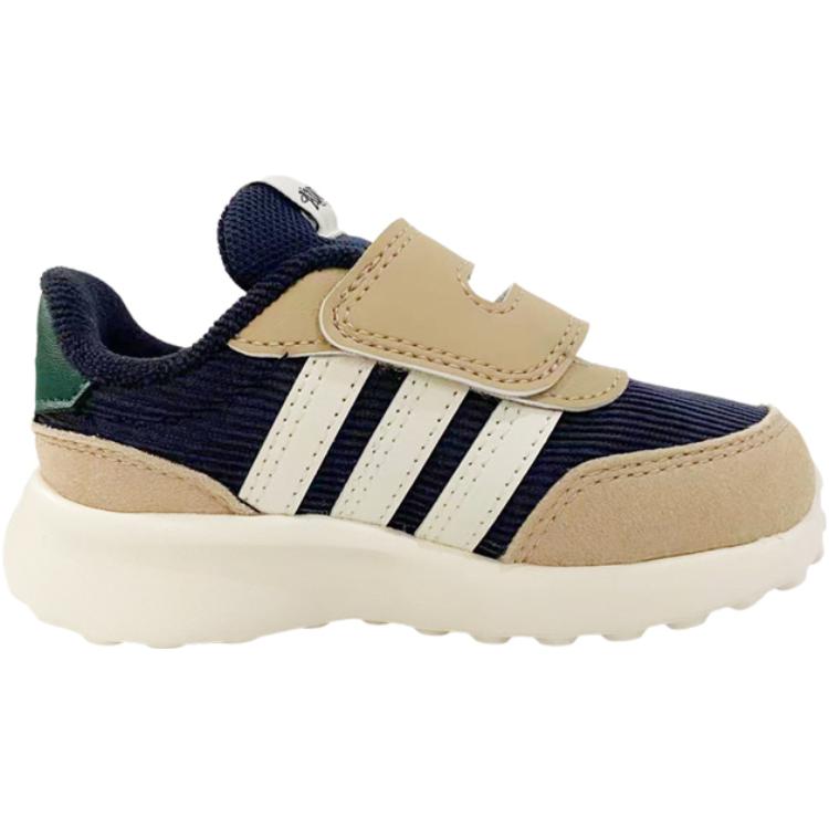 Adidas Run 70s Ac Trendy Fashion Shock Absorbing Durable Breathable Low Top Walking Shoes Baby Shoes Brown JH7136
