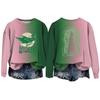 Women's Casual Round Neck Long Sleeve Valentine's Day Printed Pullover Top