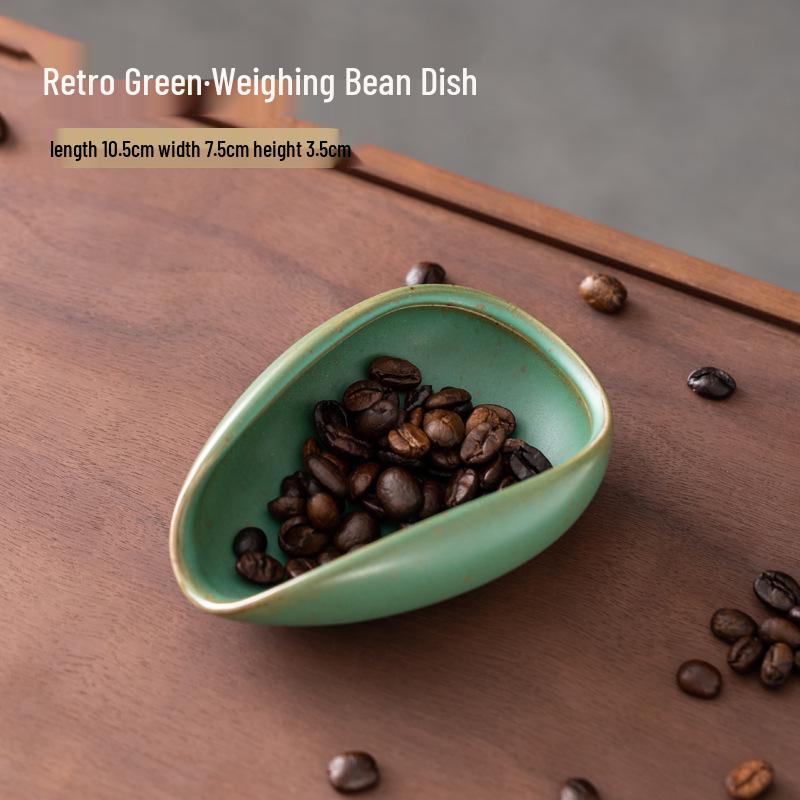 

Керамическая чаша для взвешивания кофейных зерен и порошка - Тарелка для охлаждения и демонстрации зеленых зерен