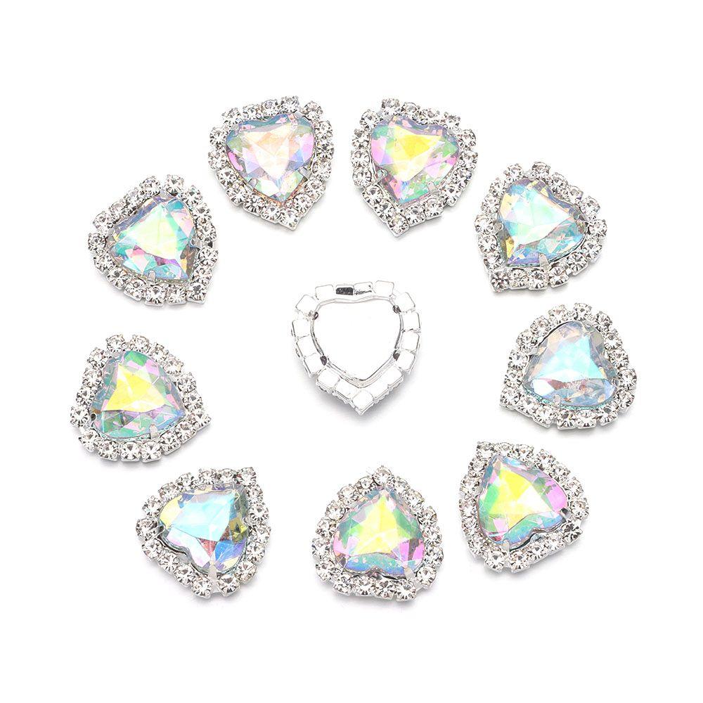 Garment Decorative Bow Accessories Sparkling Crystal Scrapbooking Acrylic Rhinestone Sewing Button