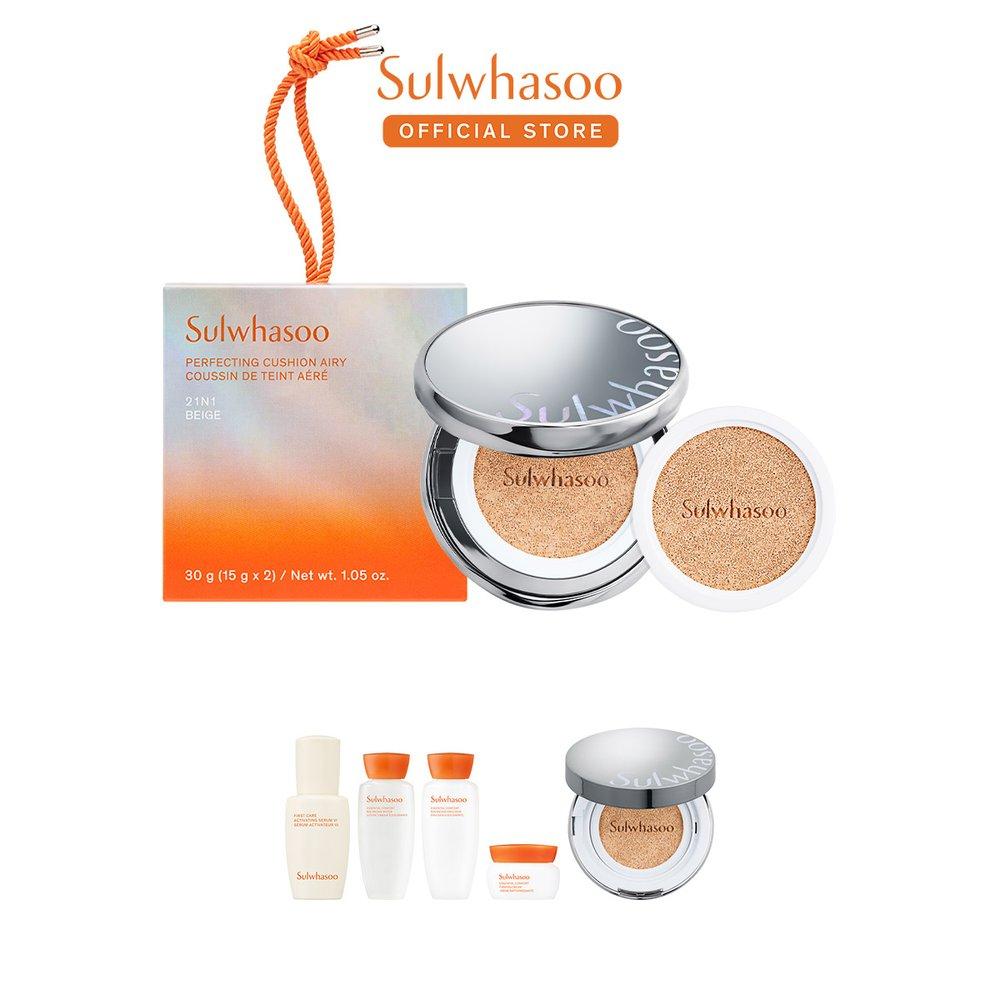 

Sulwhasoo Perfecting Cushion Airy Main Product 15g + Refill 15g SPF50+ (21N1)