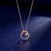 Romantic Galaxy Necklace Women's Versatile Light Luxury Niche Design Sense A Three-Belt Star and Moon Pendant