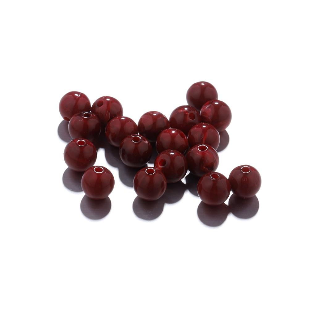 100-200Pcs Colorful Round Imitation Natural Stone Bead Loose Spacer Bead For DIY Necklace Bracelet Jewelry Making Supplies