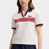 Fila Originales, vielseitiges und modisches Kurzarm-Poloshirt für Damen, Weiß, F11W439101F-WT