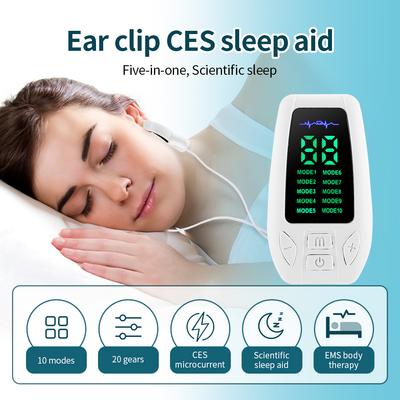 CES Insomnia Electrotherapy Device Fast Sleep Aid Ear Clip Sleep Helper Sleep Aid Device Relieve Anxiety Depression Migraine