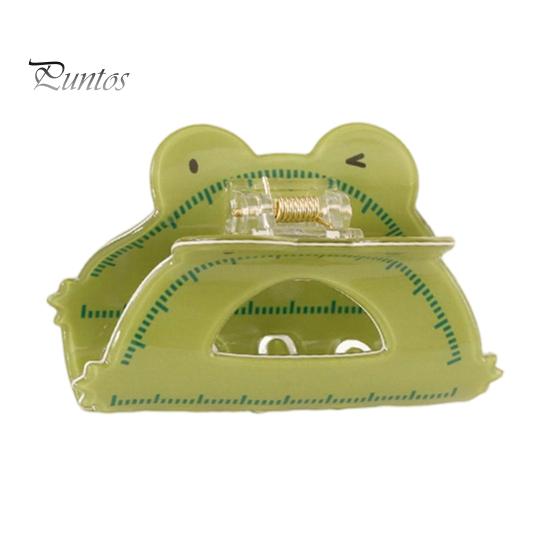 Scissors Rulers Design Hair Claw Thick Built-in Spring Claw, Transparent Soft Acrylic Shower with Office Accessories Curved Anti-Slip Teeth,