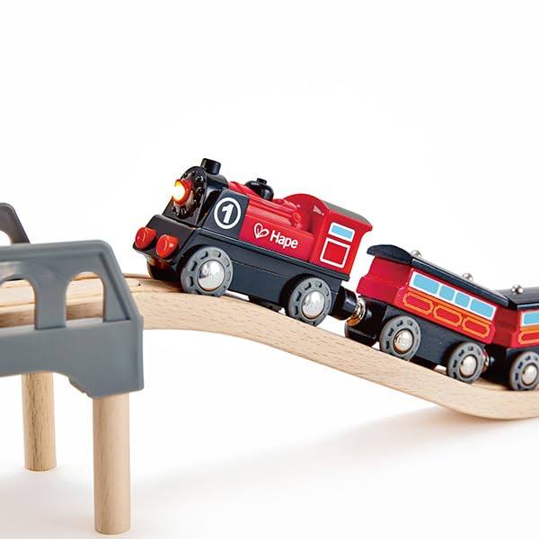 Hape Battery-Powered! Shiny Steam Train E3703