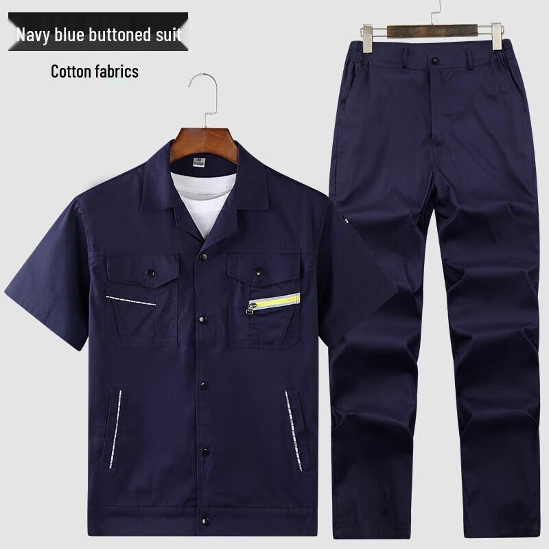 Zhanshi Men s Summer Short-Sleeve Work Uniform 170