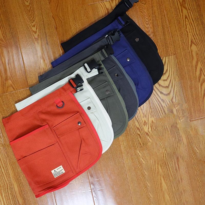 Garden Apron Canvas Work Apron with Pocket Adjustable Tool Apron for Home Garden