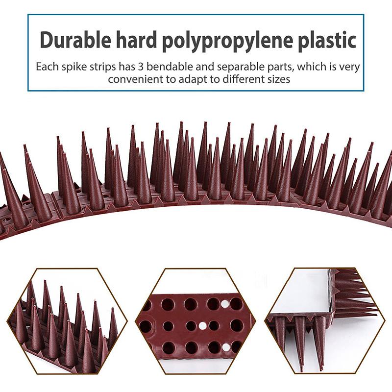1/10/12 SZT Plastikowe Kolce Anty-Ptak Odstraszacz Kot Ptak Odstraszacz Gołąb Wiewiórka Ogrodzenie Ogrodowe Kontrola Kolce Anty-Wspinaczkowe