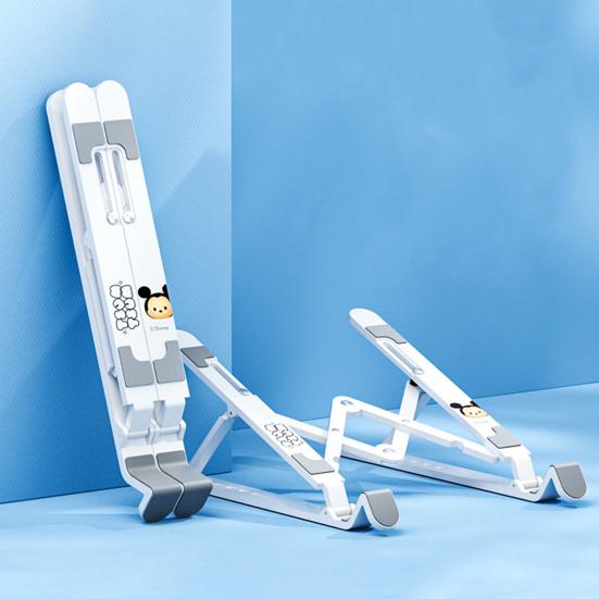 Laptop Holder Foldable Height Adjustable Universal Hollow Heat Dissipation Anti-slip Portable Desktop Tablet Computer Stand Computer Accessories