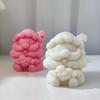 3D Bearded Santa Claus Candle Mold Snowman DIY Scented Candle Plaster Resin Mould Silicone Cake Making Tool Christmas Decor Gift
