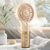 Misting Handheld Fan with 4 Speeds Settings Portable Mist Spray Summer Cooling Fan USB Rechargeable Travel Outdoor Personal Fan