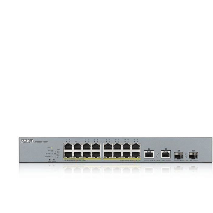 Zyxel commutateur 18 port managed cctv poe switch long ra