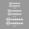 6PCS Car Brake Caliper Vinyl Stickers Wheel Decals for Nissan X-trail Qashqai Rogue Sport Kicks Tiida Altima Versa Juke Leaf