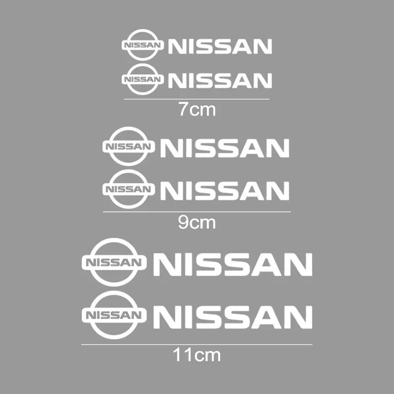 6PCS Car Brake Caliper Vinyl Stickers Wheel Decals for Nissan X-trail Qashqai Rogue Sport Kicks Tiida Altima Versa Juke Leaf
