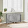 VidaXL Concrete Grey Radiator Cover 149x20x82 Cm Engineered Wood, Radiator Cap, Top Radiator Cover, Radiator At 852747