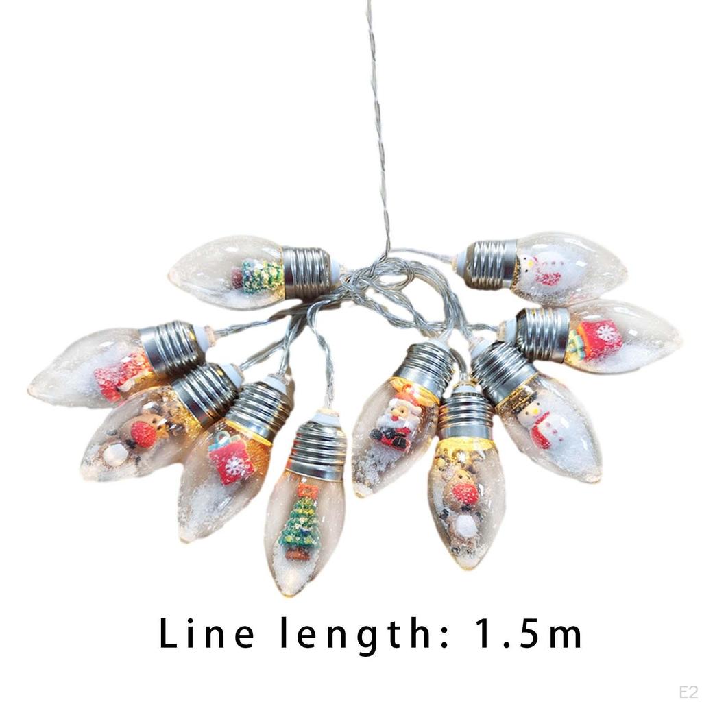 Snowflake Strings Lights Craft Ornaments Decorative Lamp Fairy String Light Christmas Tree Decor for