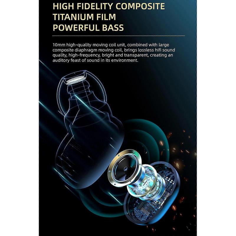 Hochwertige kabellose Ohrhörer mit geringer Latenzzeit, Bluetooth-Ohrhörer mit Anrufgeräuschunterdrückung, Stereo