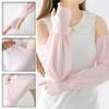 2PCS/Pair Soft Loose Sunscreen Long-Sleeve Breathable UV Protection Sleeves  Driving