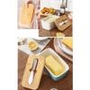 Boîte de rangement pour beurre avec trancheuse, en céramique, pour réfrigérateur, porte-fromage, organiseur, récipient alimentaire réutilisable, pour réfrigérateur