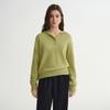 Eiaenlei Ar_Crochet Hooded Knit Sweater_Green
