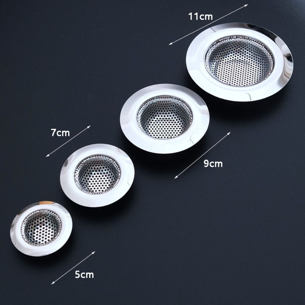 Mesh Fine Stainless Steel Sink Strainer Hat Shape Mesh Sink Strainer Filter Multipurpose   Bathroom