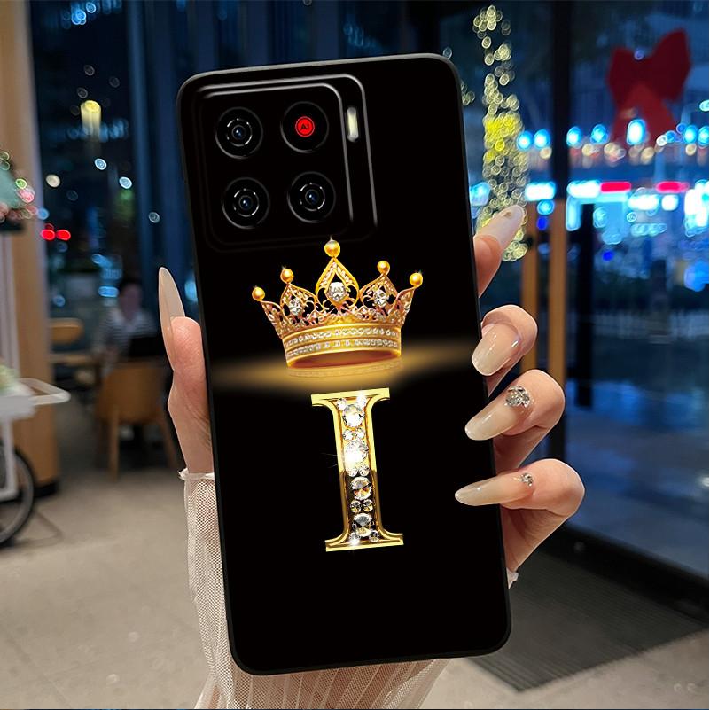 

Для ZTE Blade A56 (Z2473)/Nubia A56 Розкішний Чохол-Книжка З Літерою Для ZTE Blade A56 Pro М який Силіконовий Чорний Чохол Ударостійкий Корпус ZTE Blade Nubia A56