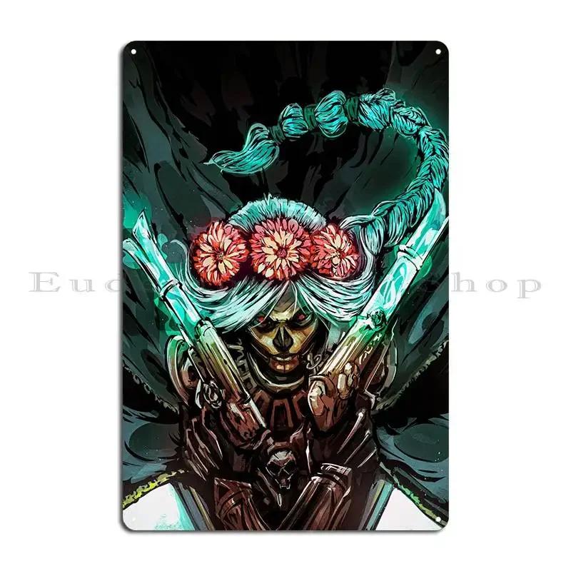 Dead Gunslinger Metal Sign Club Design Rusty Wall Decor Home Tin Sign Poster 20x30cm(7.8x11.8inch)