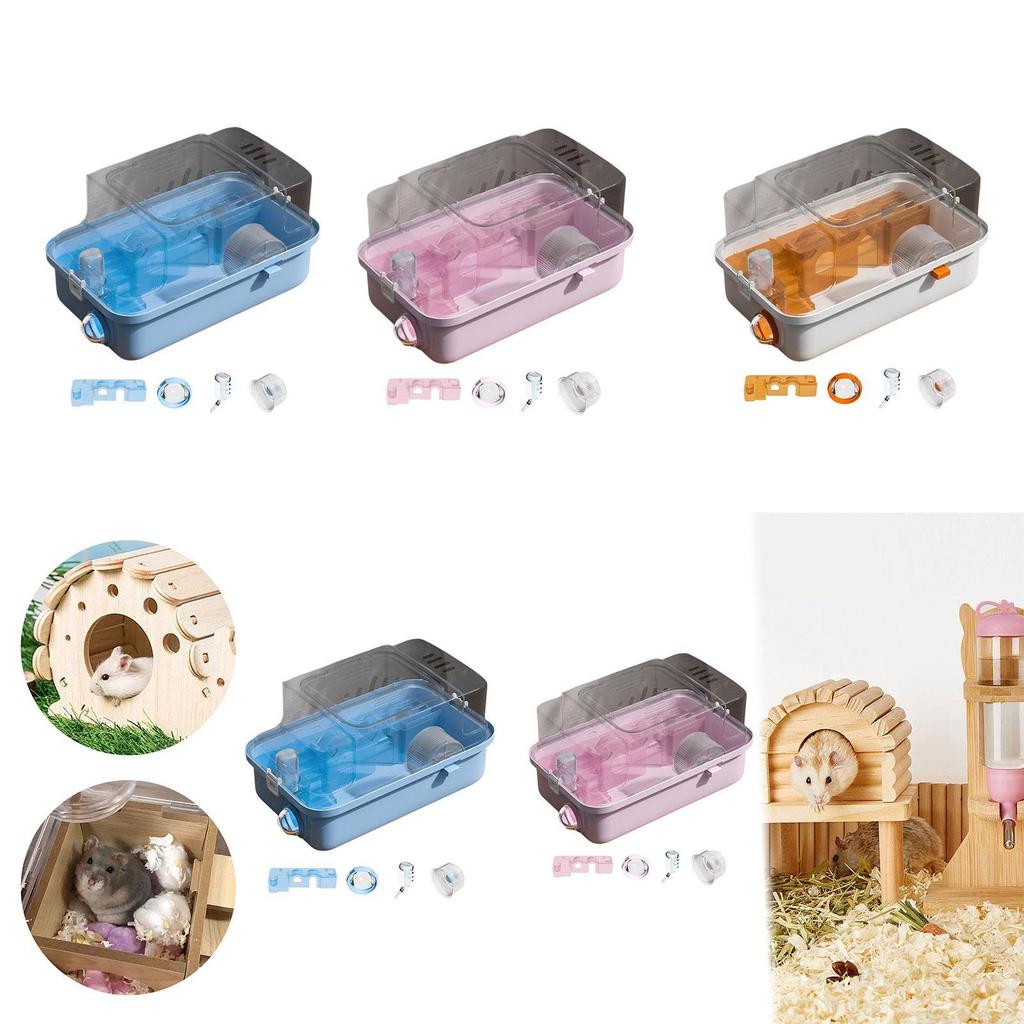 2 Layers Multiuse Portable House Hamster Cage for Mice Gerbils Sugar Glider