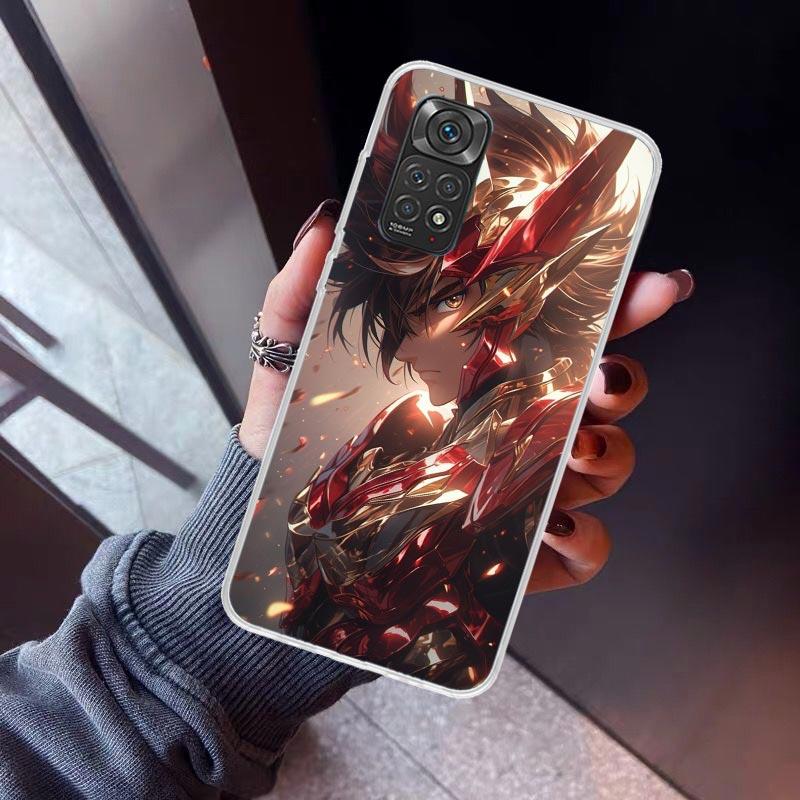 Saint Seiya Cool Phone Case For Xiaomi Poco X5 X6 X7 Pro F7 Ultra M7 Redmi 15C 15 13C 13 12C 12 10 10C 10A 9 9C 9T 9A Cover Poco